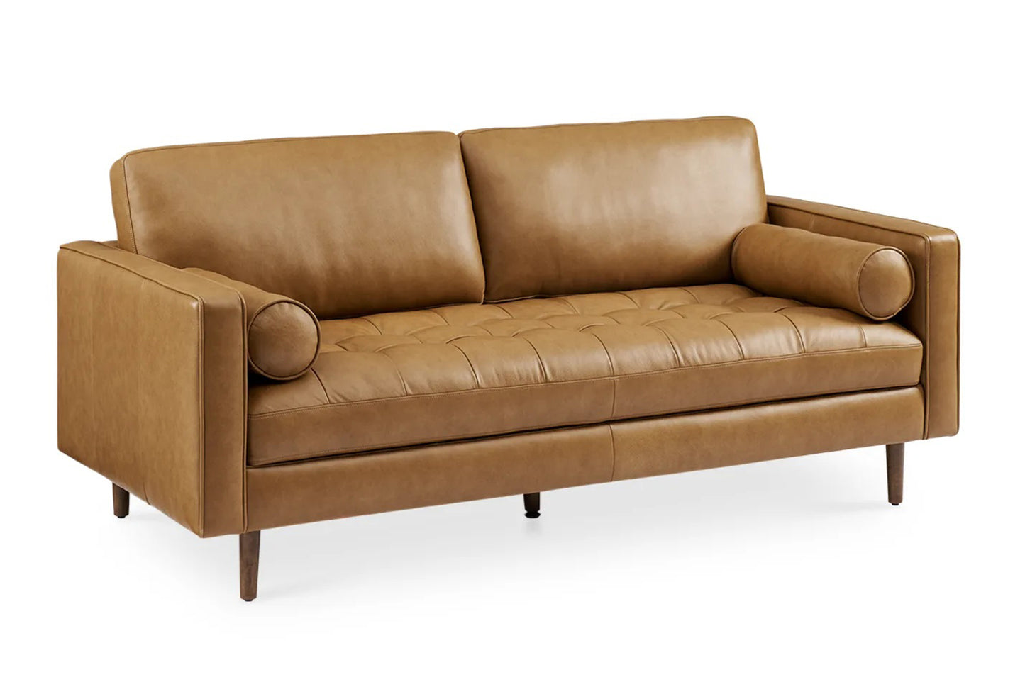 Napa 2 Seater Sofa, Tan Imitation Leather