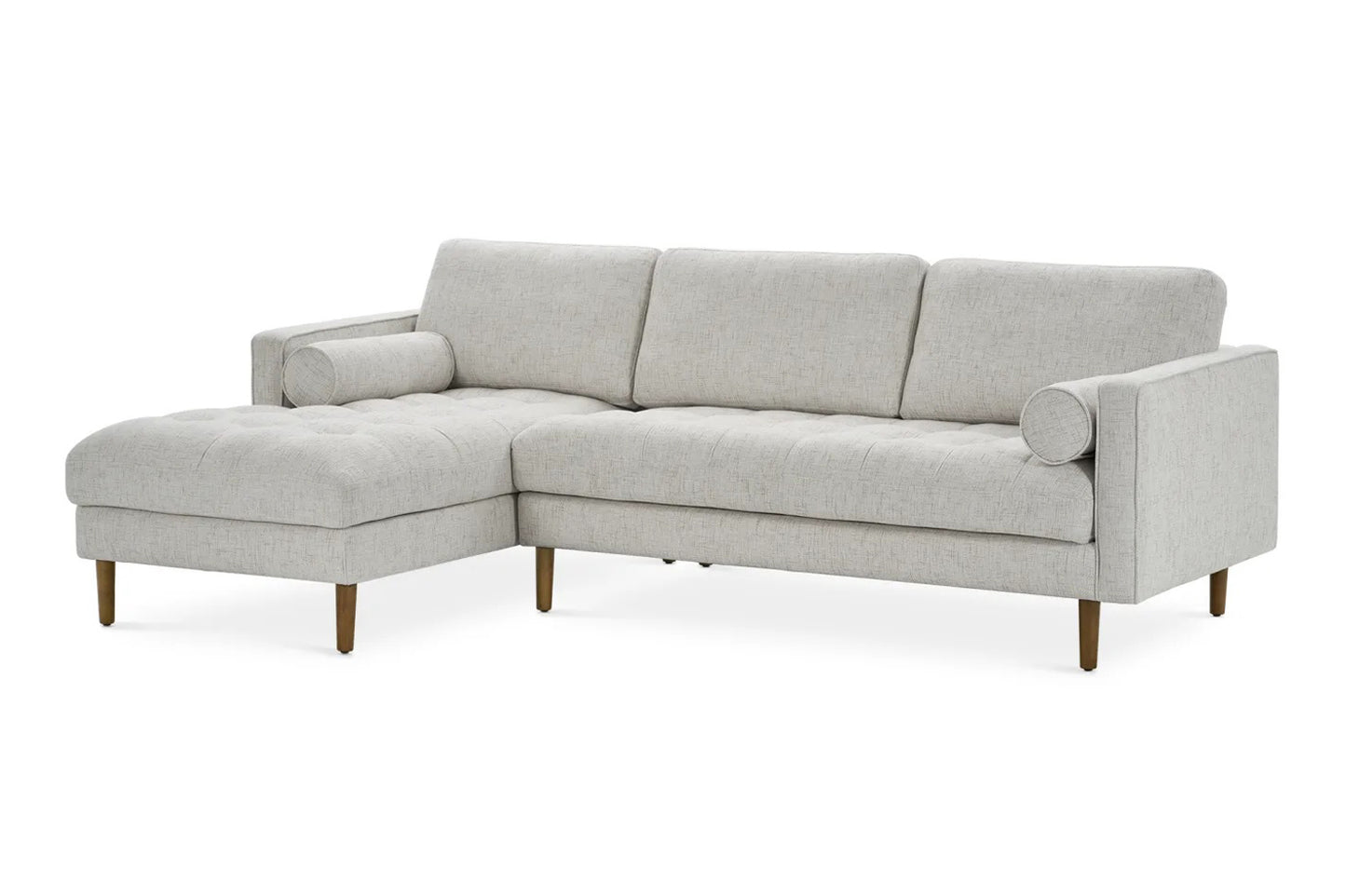 Napa Sectional Sofa With Chaise, Left Facing, Beige