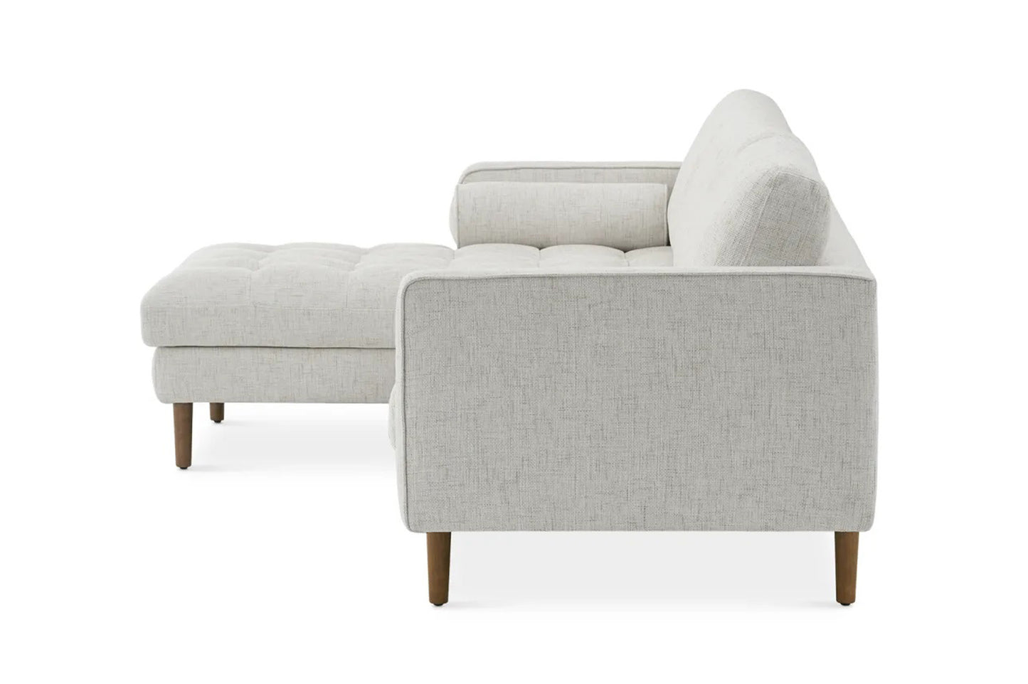 Napa Sectional Sofa With Chaise, Left Facing, Beige