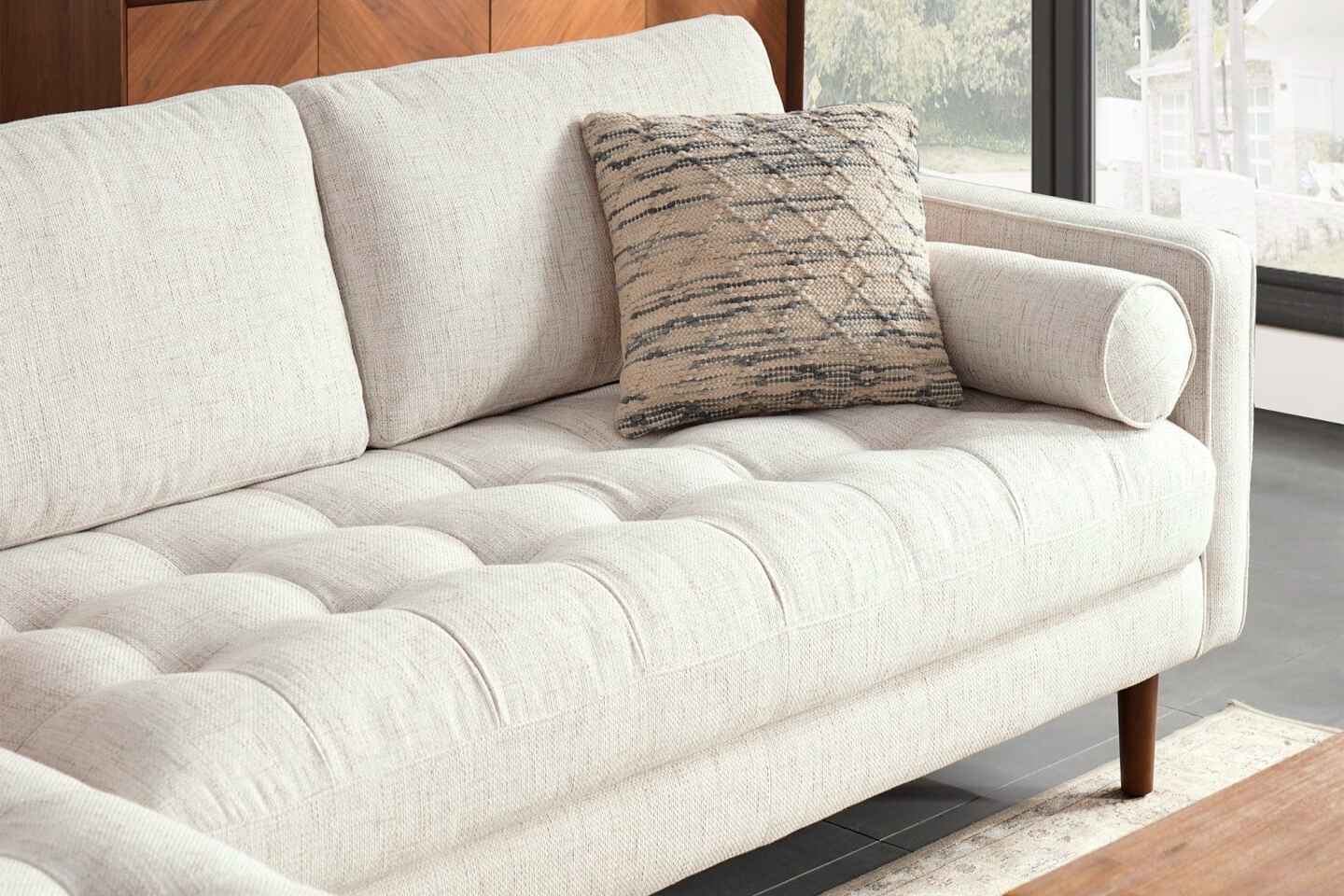 Napa Sectional Sofa With Chaise, Left Facing, Beige