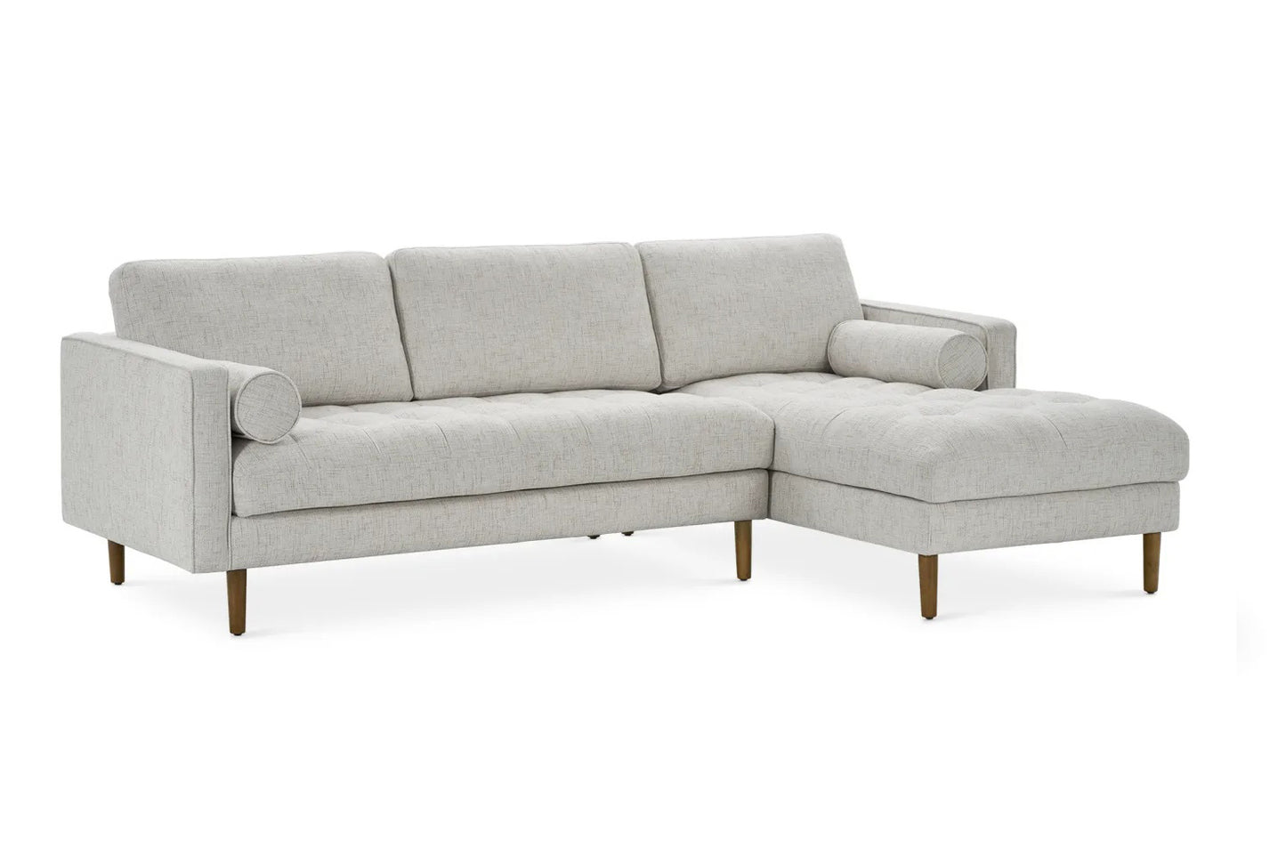 Napa Sectional Sofa With Chaise, Right Facing, Beige