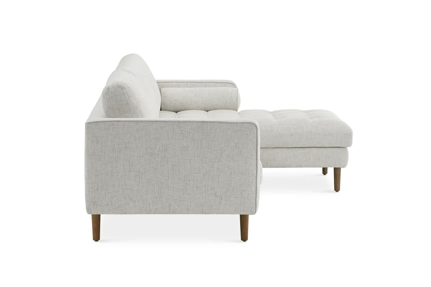 Napa Sectional Sofa With Chaise, Right Facing, Beige