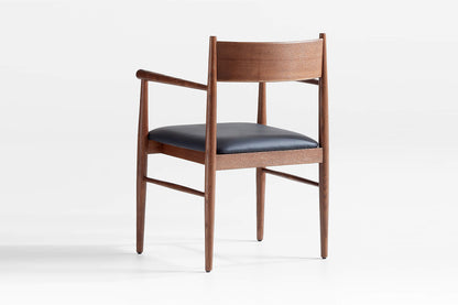 Barley Arm Chair, Black Imitation Leather