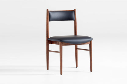 Barley Dining Chair, Black Imitation Leather