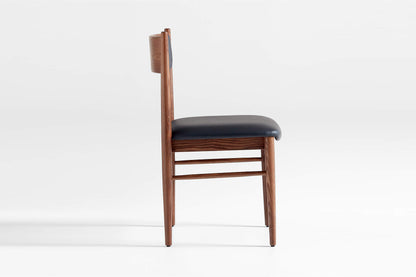 Barley Dining Chair, Black Imitation Leather