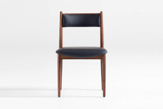 Barley Dining Chair, Black Imitation Leather