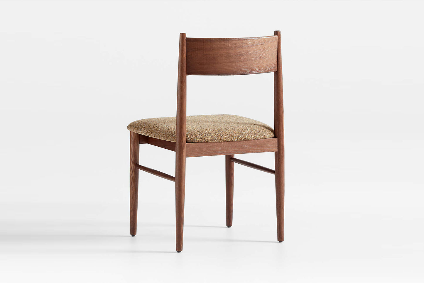 Barley Dining Chair, Walnut with Mustard Boucle