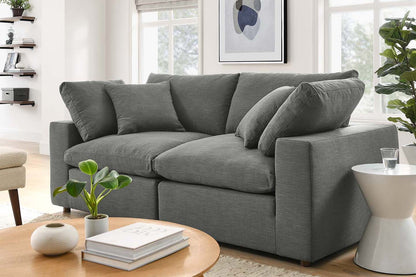 Commix Sectional Sofa, 2 Seater, Gray