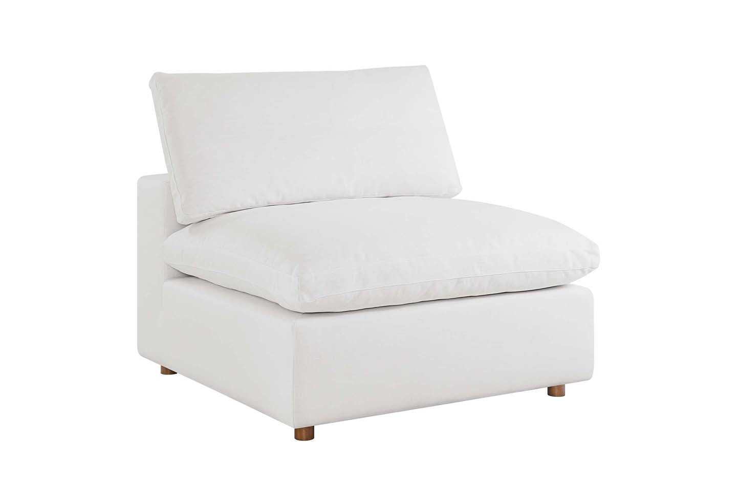 Commix Deep Seat Sectional Sofa, 3 Seater, White