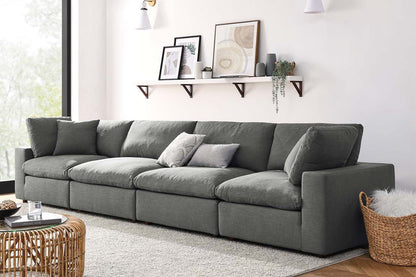 Commix Sectional Sofa, 4 Seater, Gray