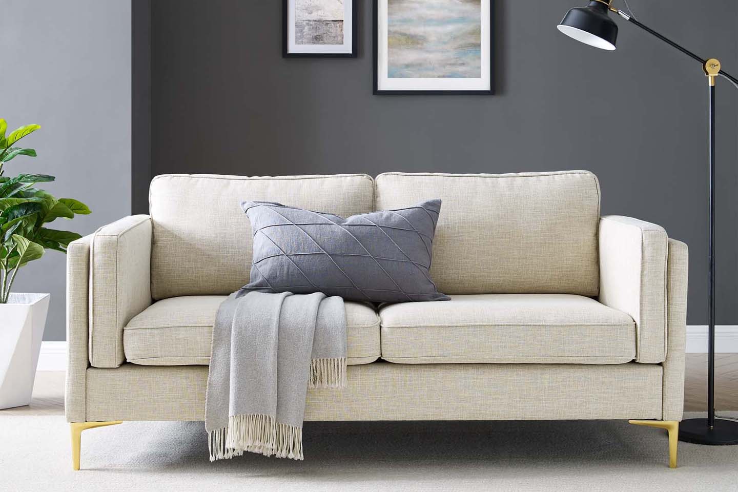 Noah 2 Seater Sofa, Beige