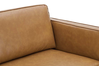 Noah 2 Seater Sofa, Tan Imitation Leather