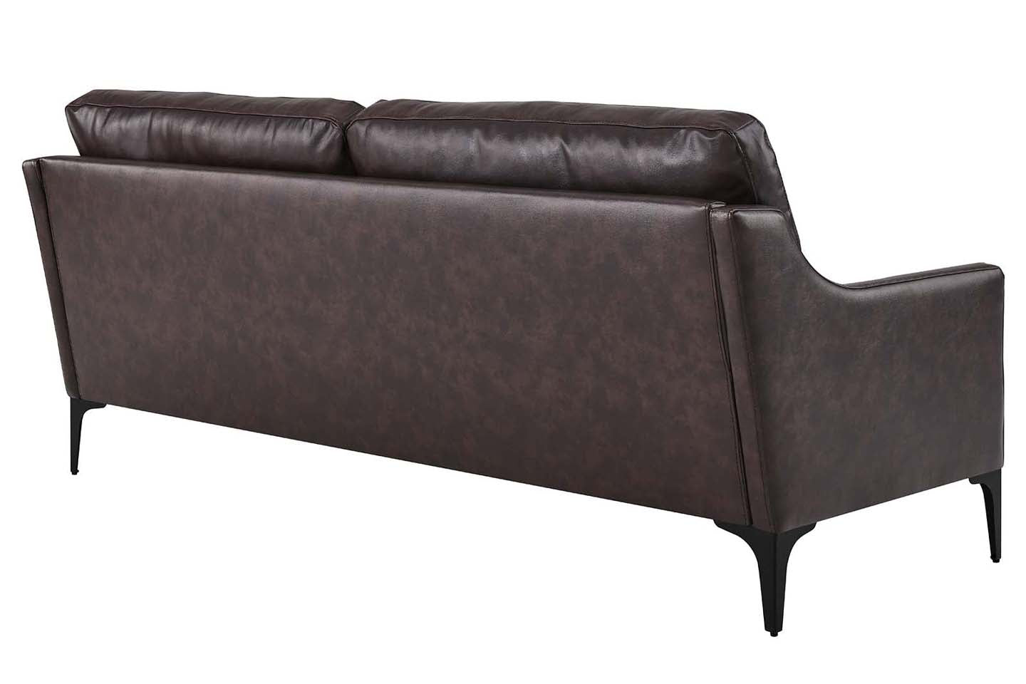 Madison 2 Seater Sofa, Brown Imitation Leather