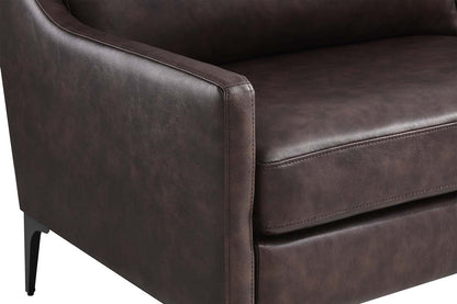 Madison 2 Seater Sofa, Brown Imitation Leather