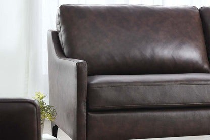 Madison 2 Seater Sofa, Brown Imitation Leather