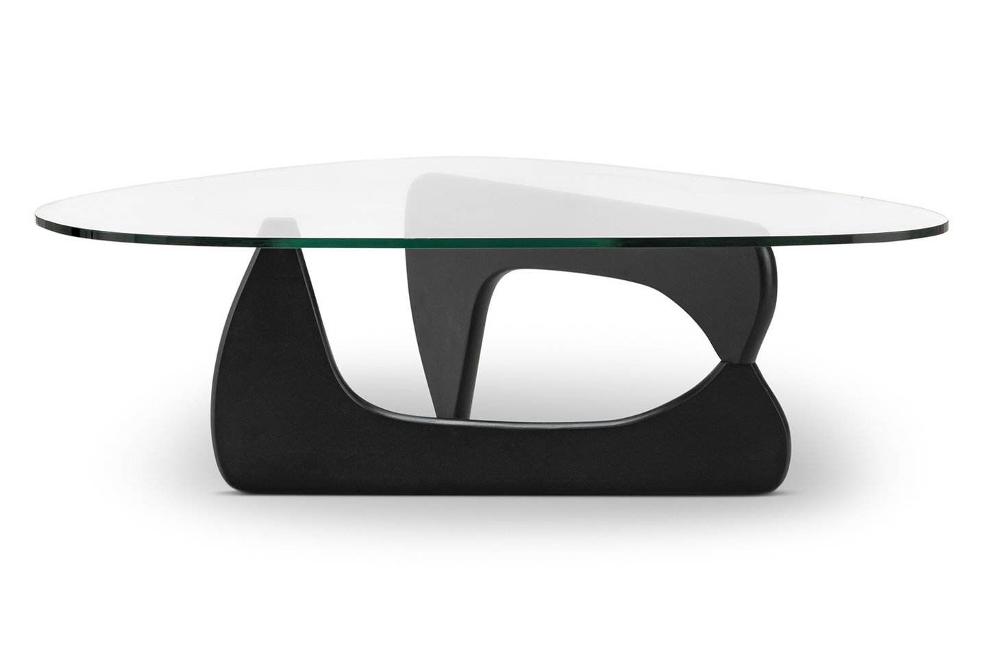 Noguchi Style Coffee Table, Black, 50in