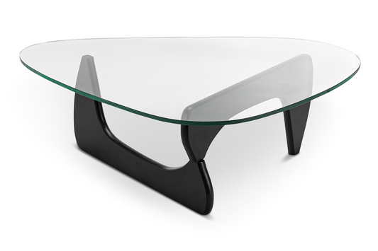 Noguchi Style Coffee Table, Black, 50in