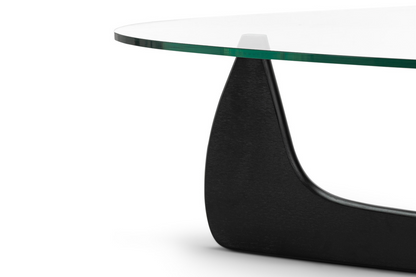 Noguchi Style Coffee Table, Black, 50in