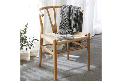 Wishbone Dining Chair, Natural with Natural Seat