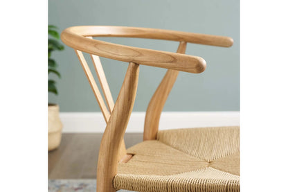 Wishbone Dining Chair, Natural with Natural Seat