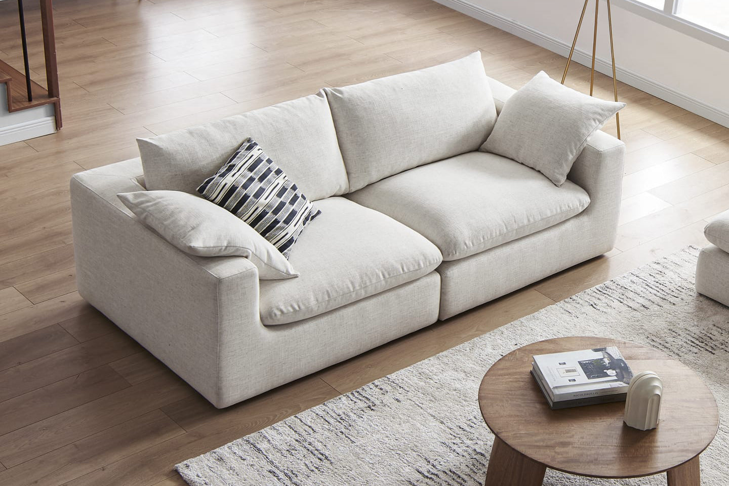 Dawson Sofa, 2 Seater, Ivory