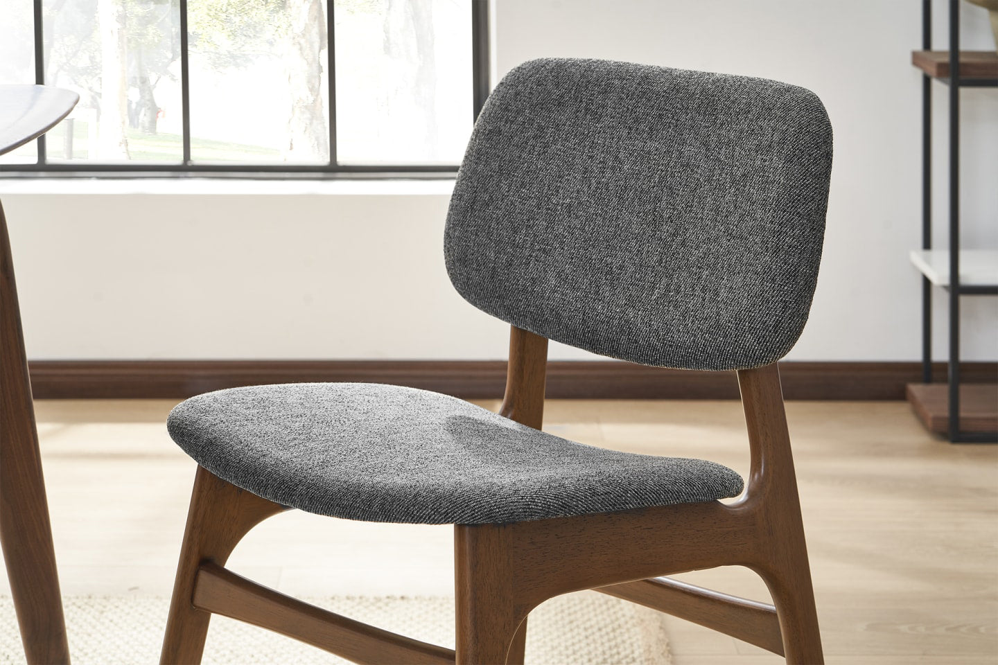 Joshua Chair, Charcoal Grey