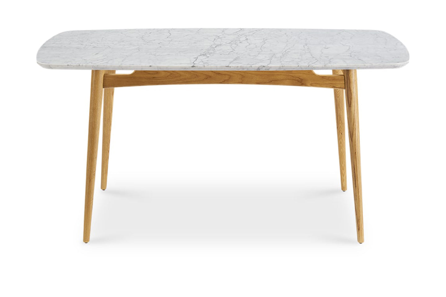 Kelsey Marble Dining Table, Natural Ash