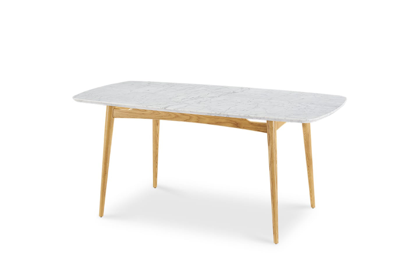 Kelsey Marble Dining Table, Natural Ash