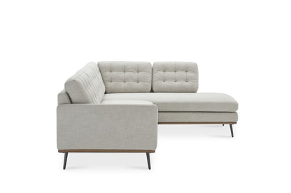 Loft Bumper Chaise Sectional Sofa, Left Facing, Beige