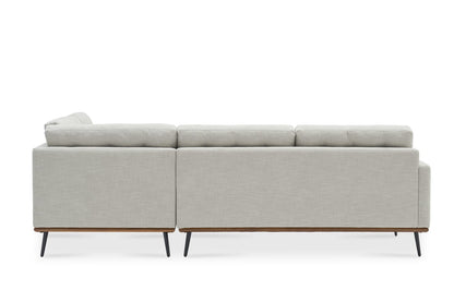 Loft Bumper Chaise Sectional Sofa, Left Facing, Beige