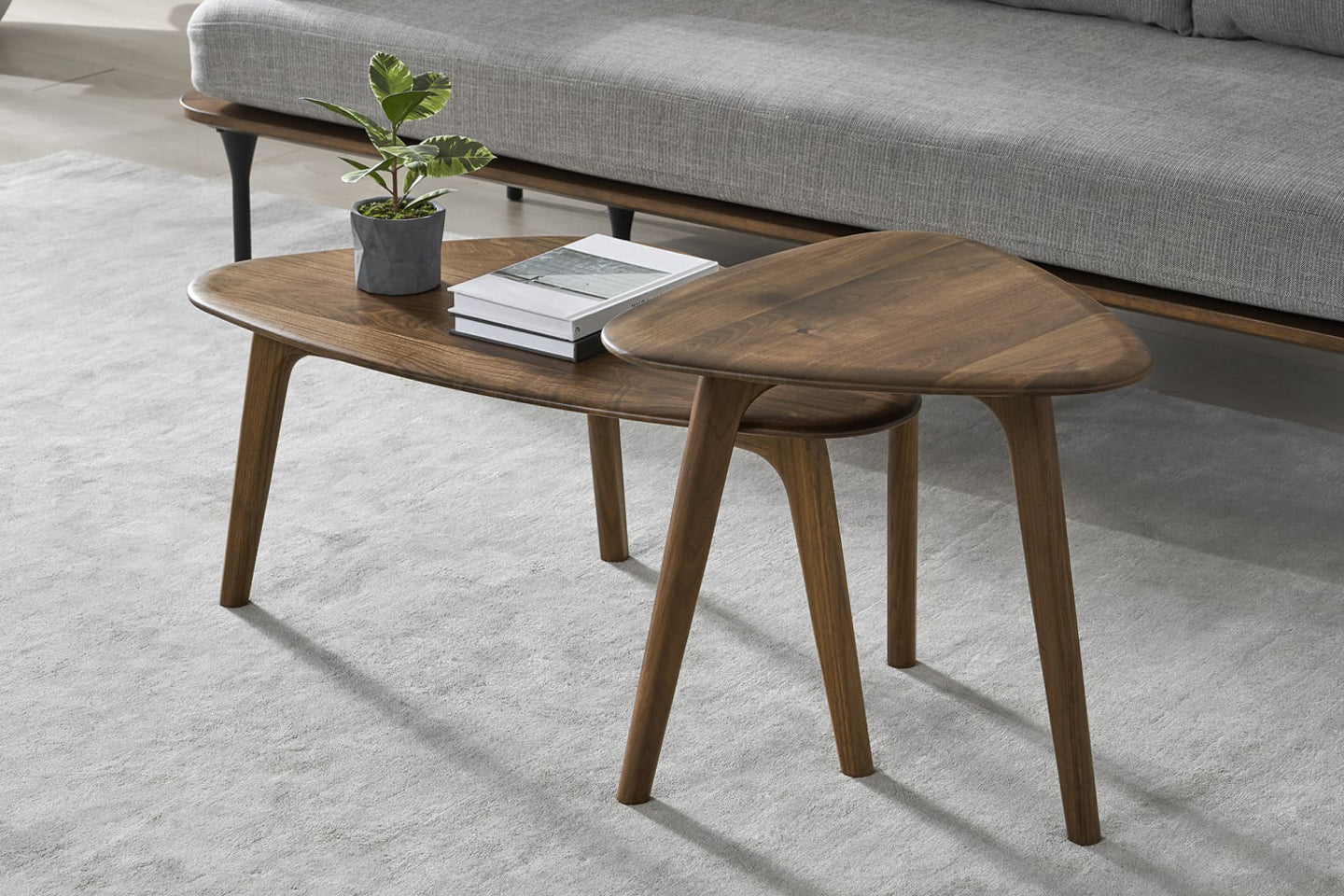 Tokyo Coffee Table Set, Walnut