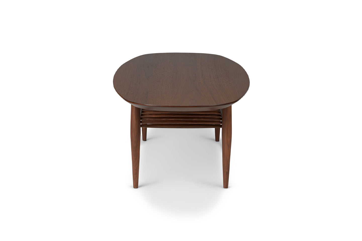 Lenia Oval Coffee Table, Walnut