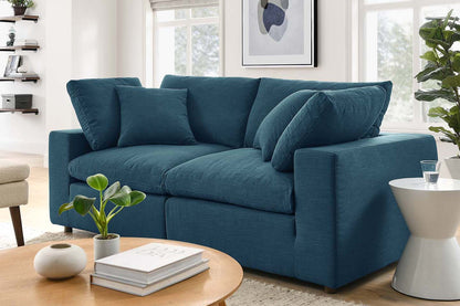 Commix Sectional Sofa, 2 Seater, Azure