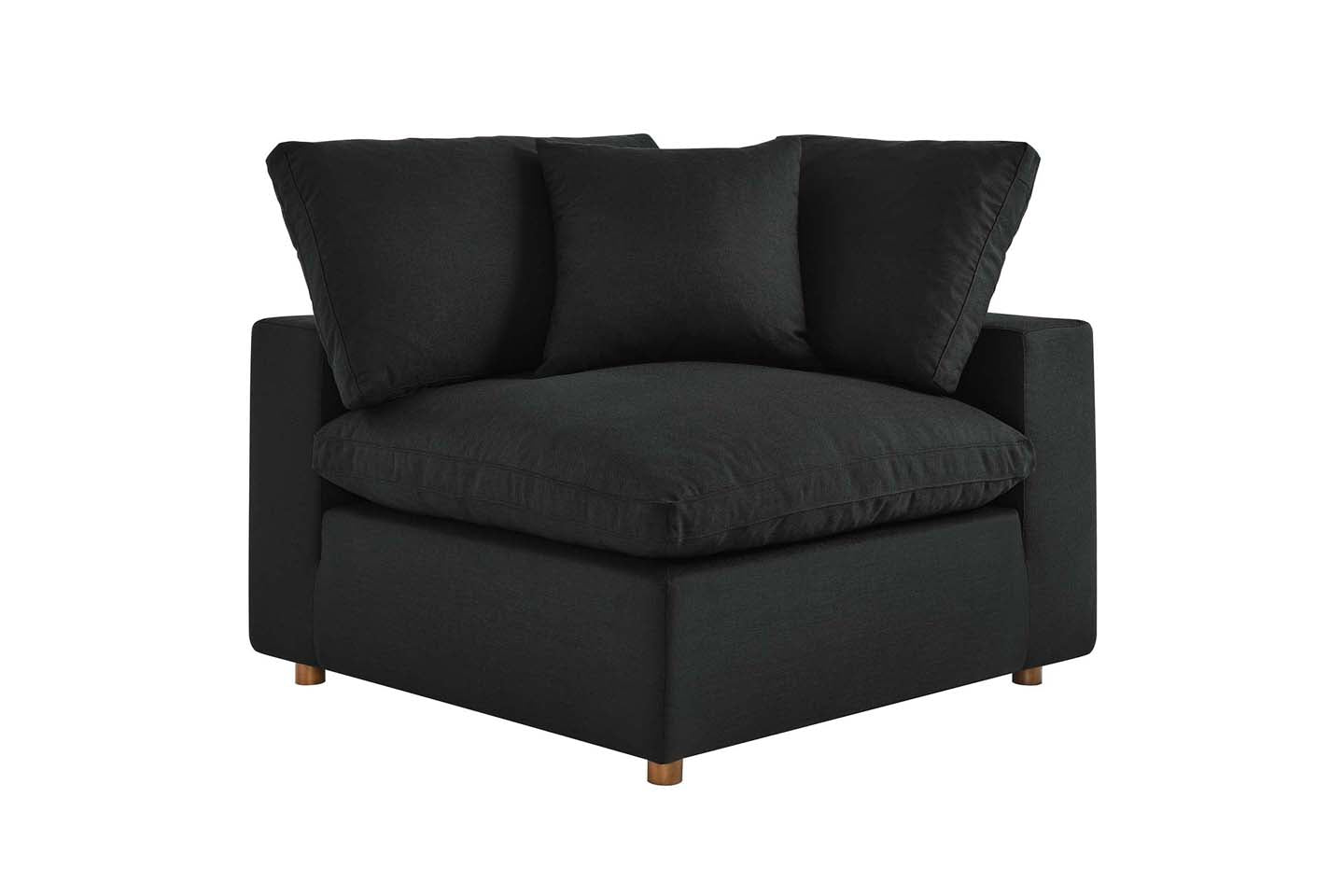 Commix Sectional Sofa, 2 Seater, Black