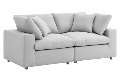 Commix Sectional Sofa, 2 Seater, Light Gray