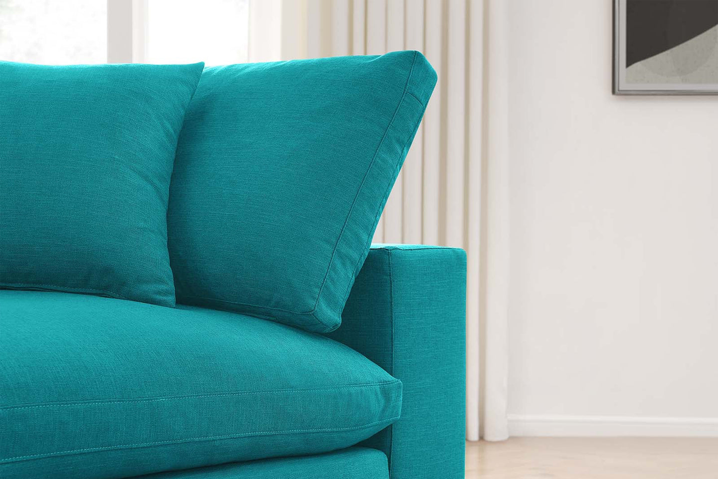 Commix Sectional Sofa, 2 Seater, Teal