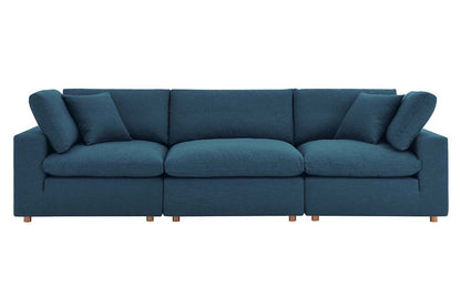 Commix Sectional Sofa, 3 Seater, Azure