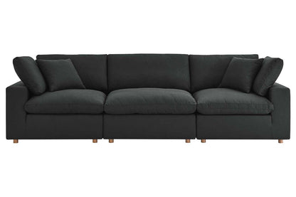 Commix Sectional Sofa, 3 Seater, Black