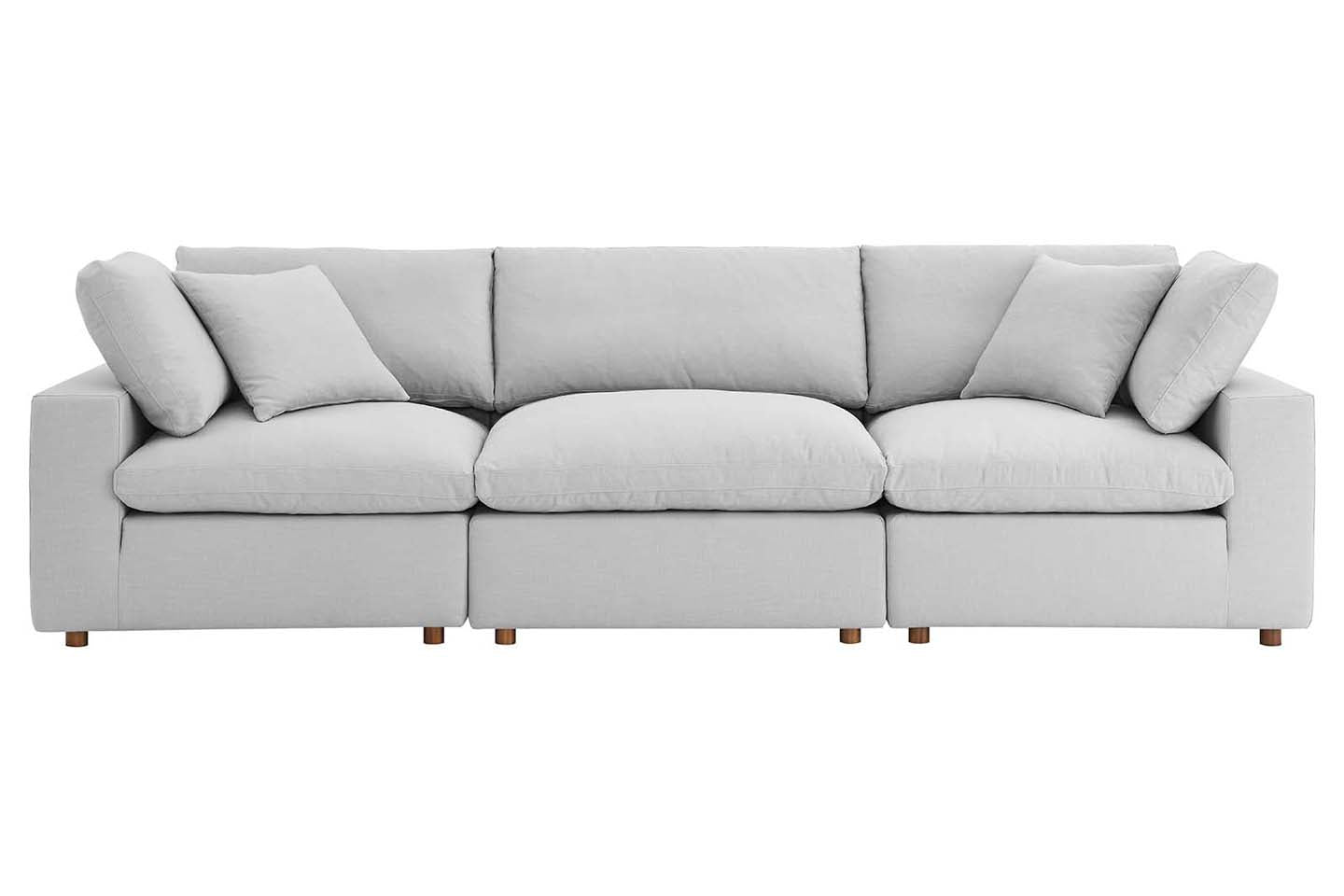 Commix Sectional Sofa, 3 Seater, Light Gray