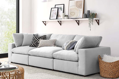 Commix Sectional Sofa, 3 Seater, Light Gray