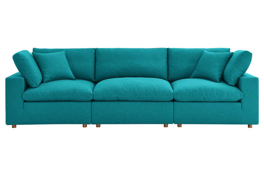 Commix Sectional Sofa, 3 Seater, Teal