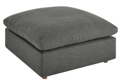 Commix Sectional Sofa With Ottoman, 3 Seater, Gray