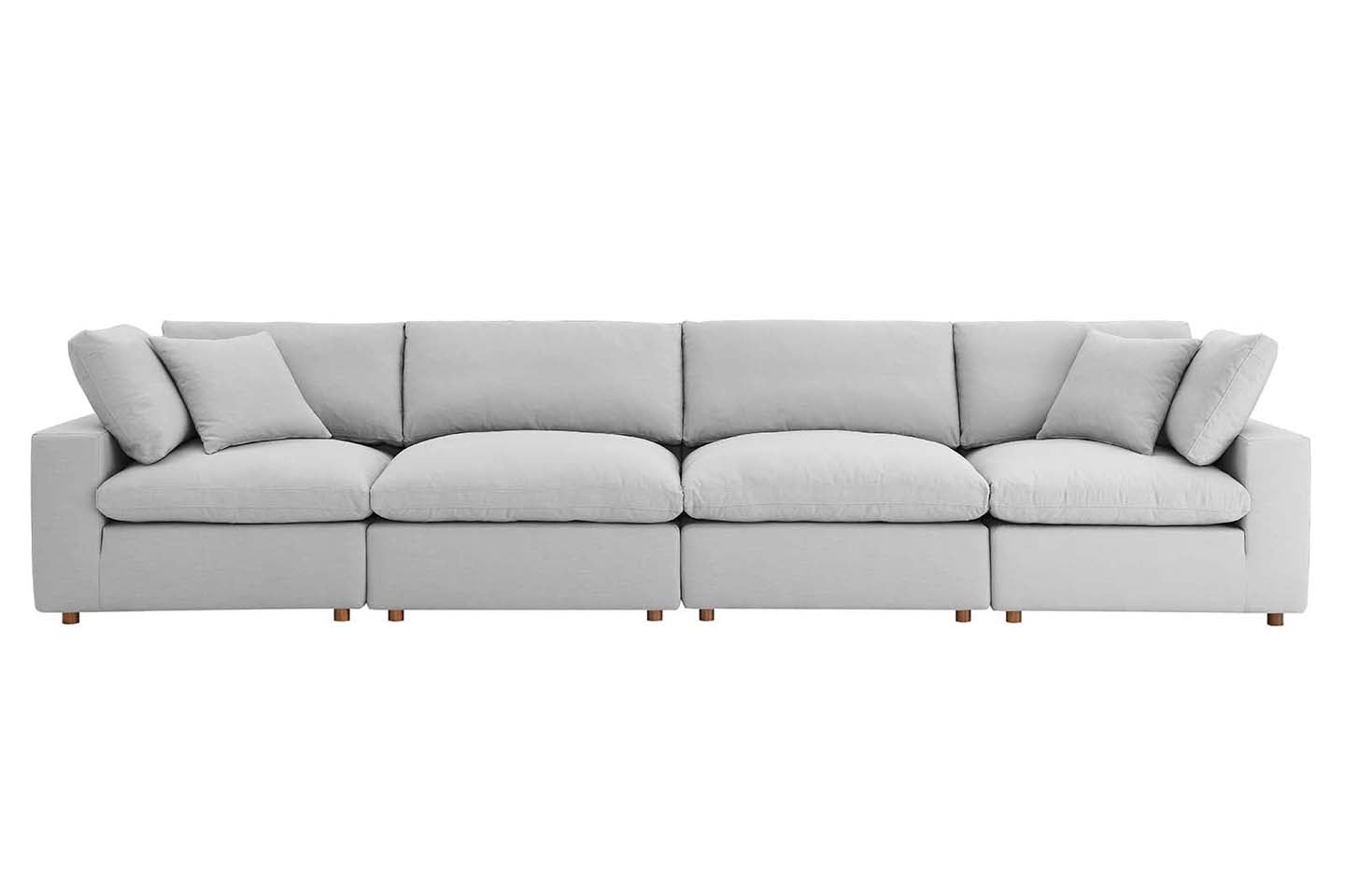 Commix Sectional Sofa, 4 Seater, Light Gray