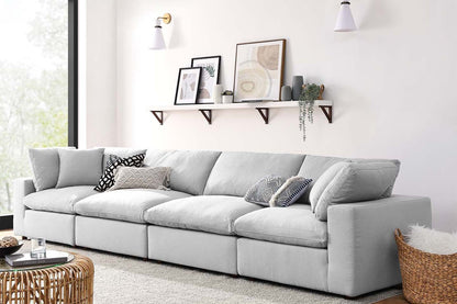 Commix Sectional Sofa, 4 Seater, Light Gray