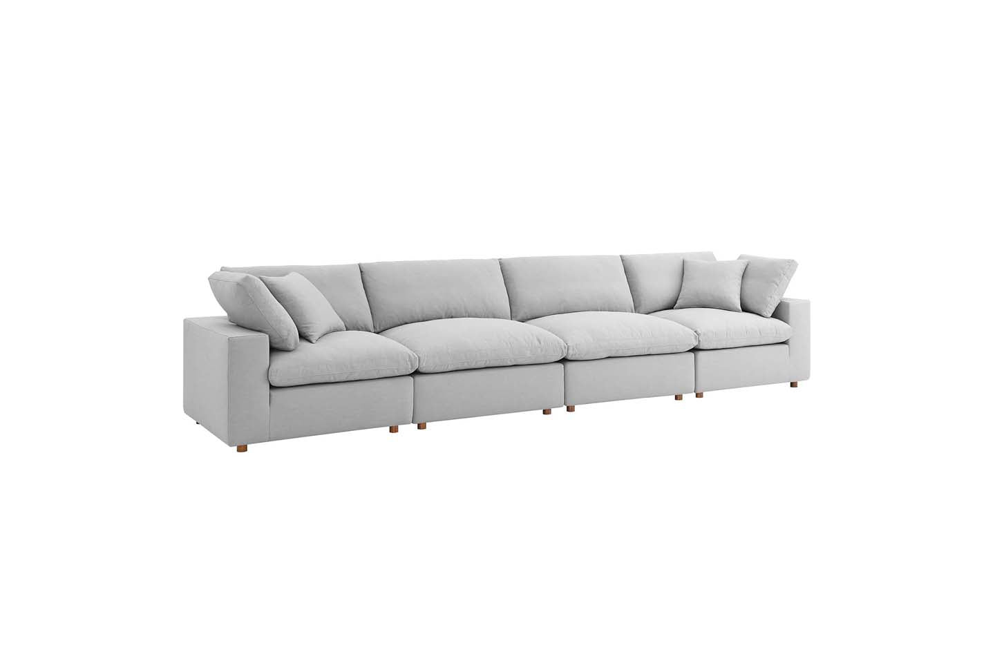 Commix Sectional Sofa, 4 Seater, Light Gray