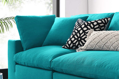 Commix Sectional Sofa, 4 Seater, Teal