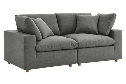 Commix Sectional Sofa, 2 Seater, Gray