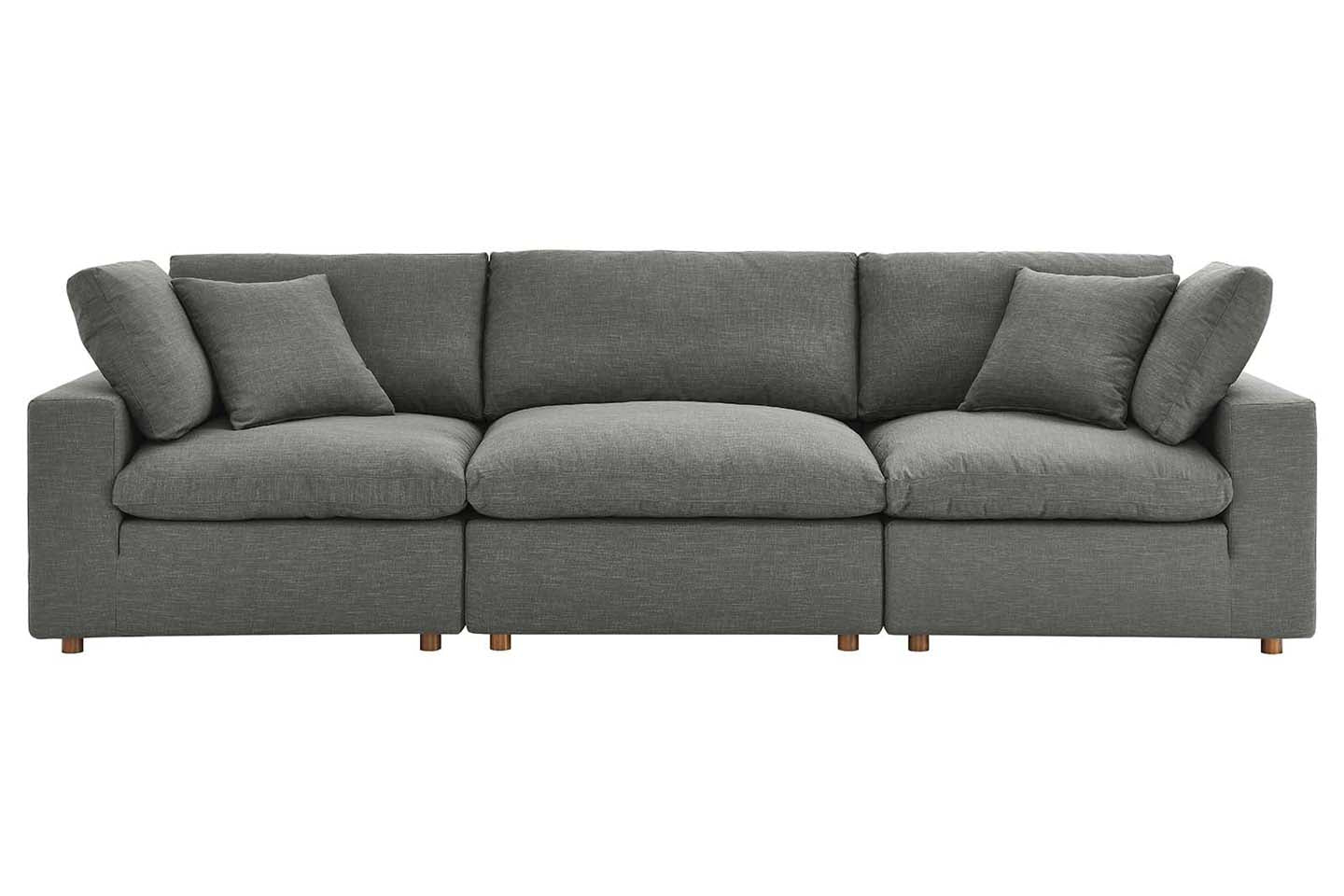 Commix Sectional Sofa, 3 Seater, Gray