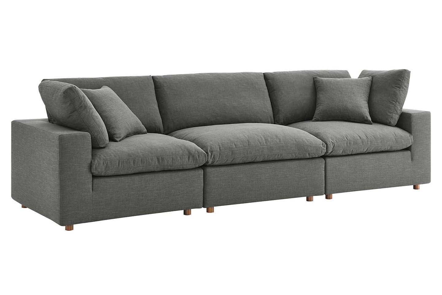 Commix Sectional Sofa, 3 Seater, Gray