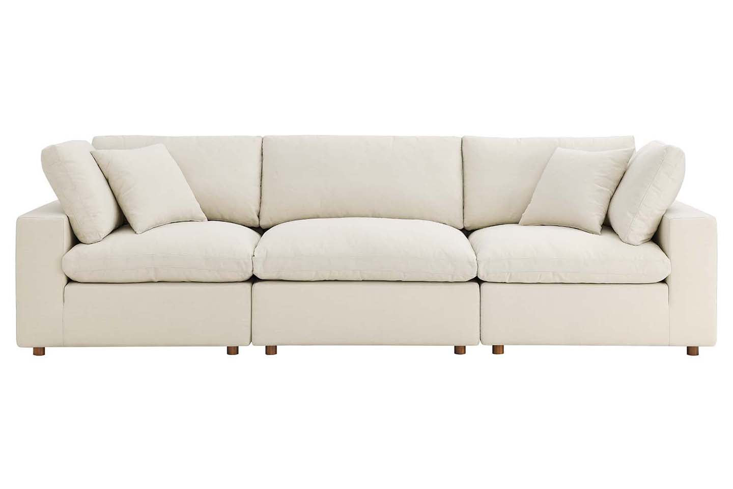 Commix Sectional Sofa, 3 Seater, Light Beige